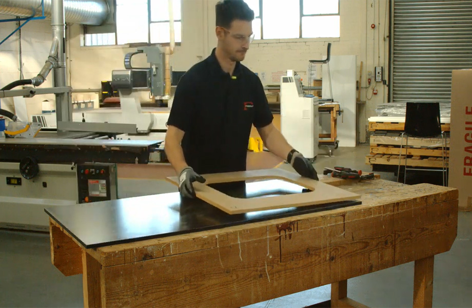 Aria fitting an undermount sink